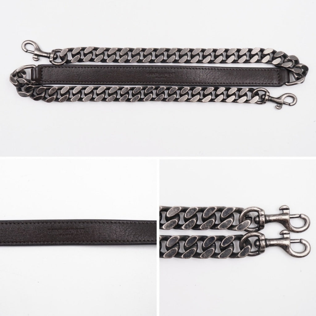 CG10 💟 Saint Laurent Leather College Large
