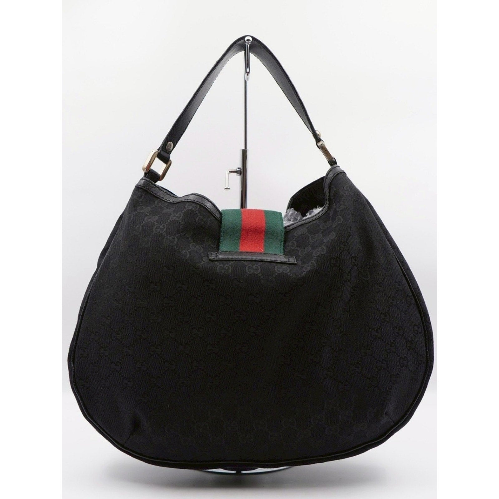CH11 💗 Gucci GG Canvas Web New Ladies Hobo Bag