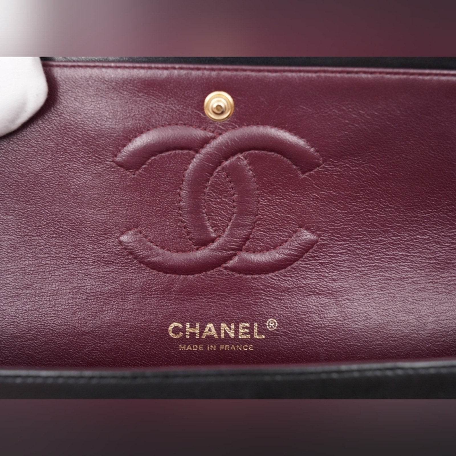 CD16 💖 Chanel Medium Classic Double Flap Bag Lambskin Gold Hardware