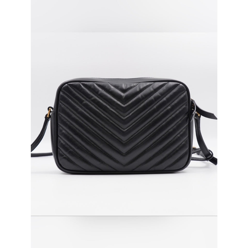 CG40 💗 Saint Laurent Calfskin Matelasse Monogram Lou Camera Bag