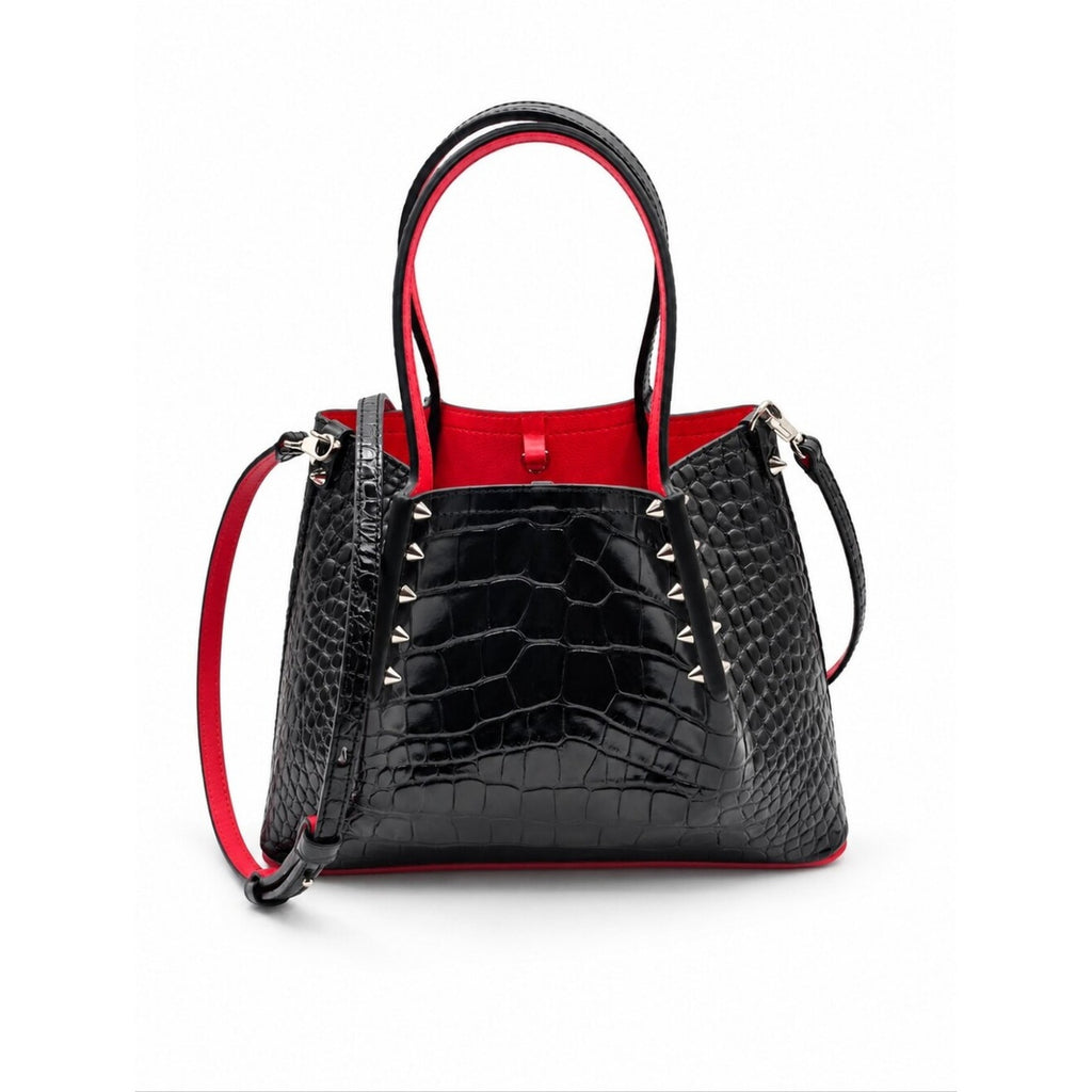 CP68❤️ NWT Christian Louboutin Cabarock mini Handbag leather black