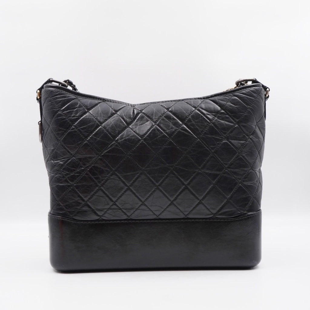 CG04 💟 Chanel Aged Calfskin Quilted Large Gabrielle Hobo
