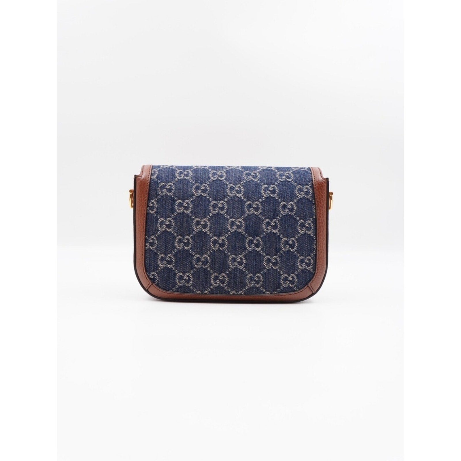 CJ40 ❤️ GUCCI New Denim GG Monogram Calfskin Web Horsebit