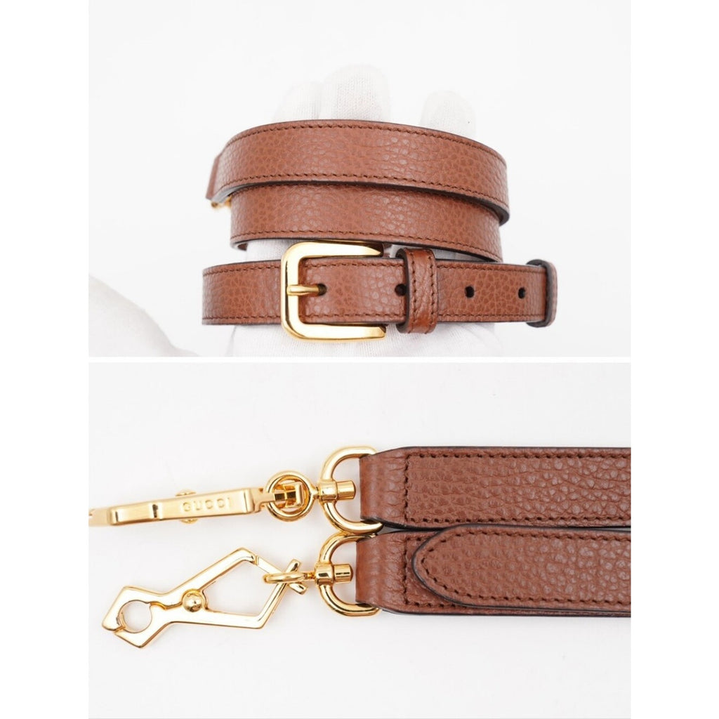 CJ40 ❤️ GUCCI New Denim GG Monogram Calfskin Web Horsebit