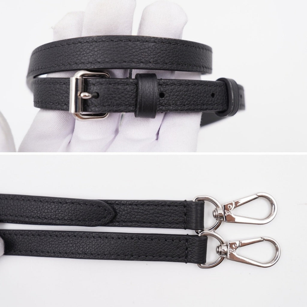 CE31 💟 Louis Vuitton Calfskin Lockme Ever BB Black