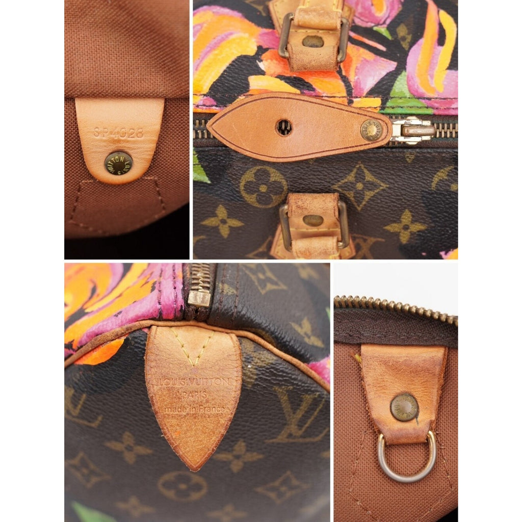 CP35 💟 Louis Vuitton Monogram Roses Speedy 30