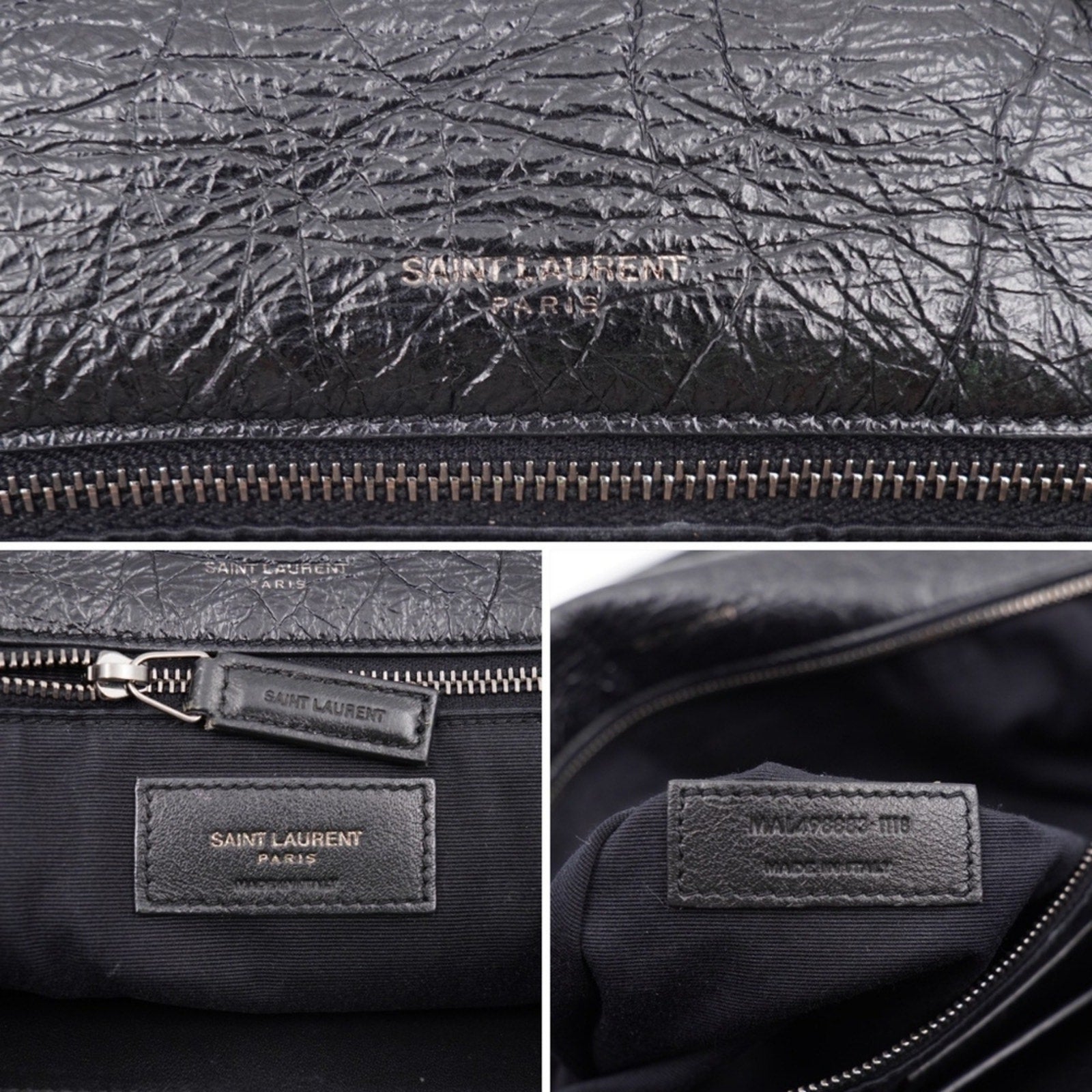 CF12 💟 Saint Laurent Chevron Niki Large