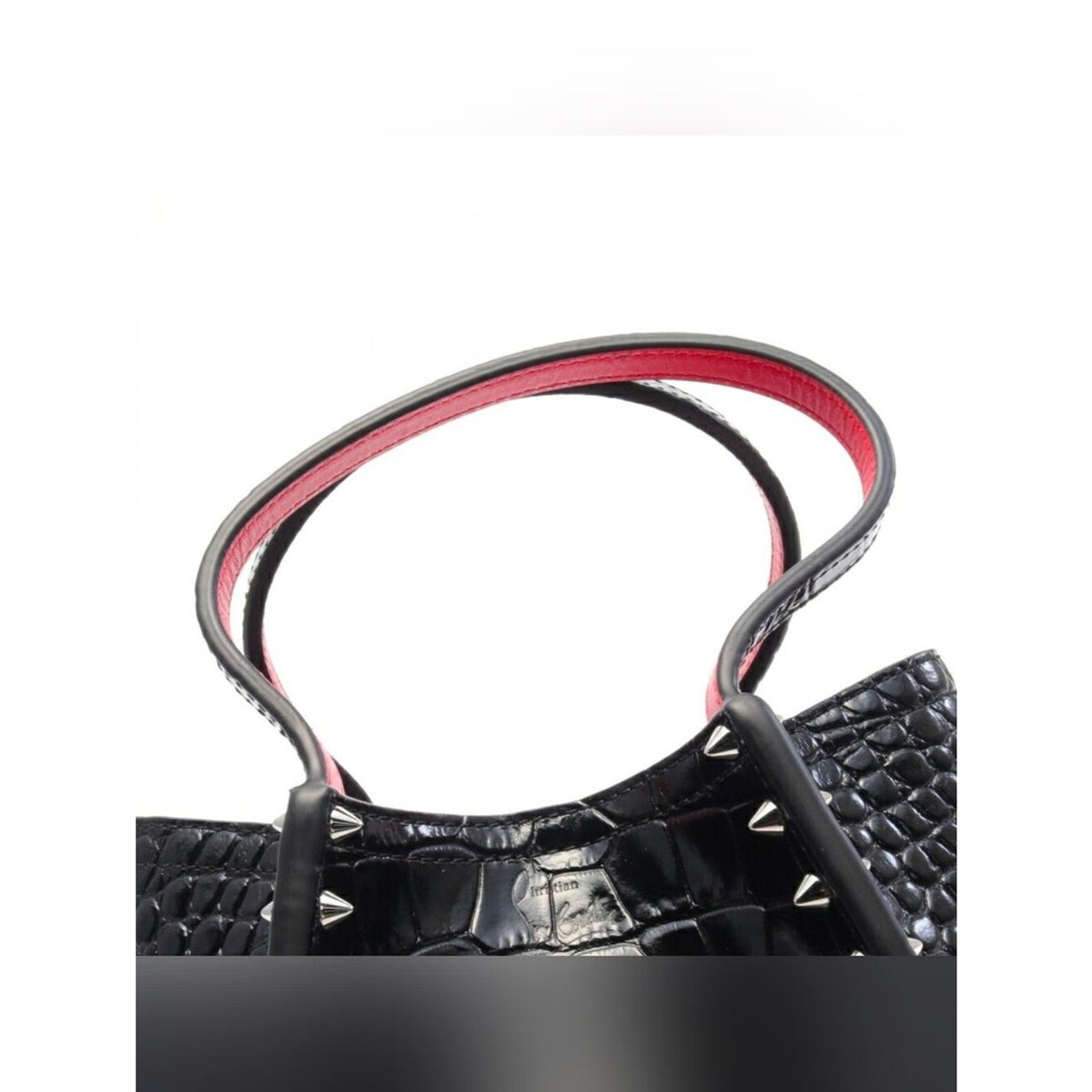 CP68❤️ NWT Christian Louboutin Cabarock mini Handbag leather black