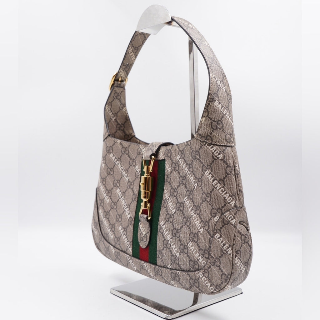 BE33❤️Gucci X Balenciaga The Hacker Project Jackie 1961 Shoulder Bag