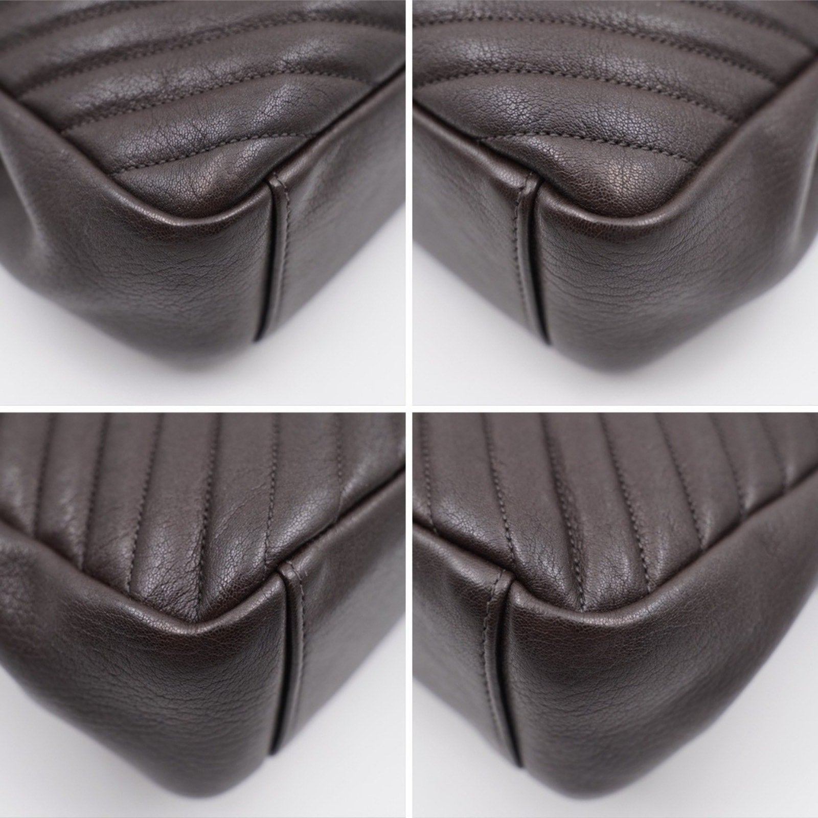 CG10 💟 Saint Laurent Leather College Large