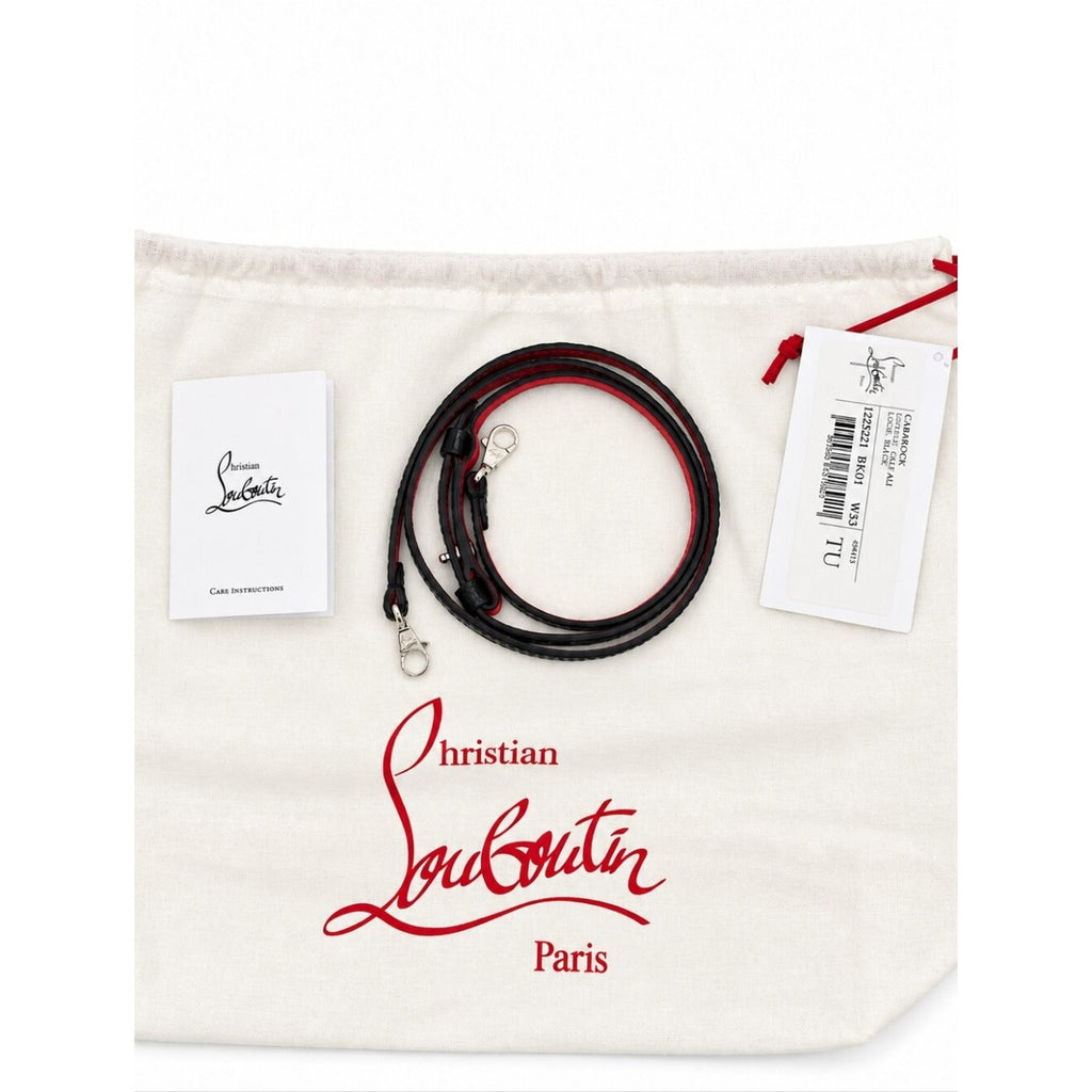 CP68❤️ NWT Christian Louboutin Cabarock mini Handbag leather black