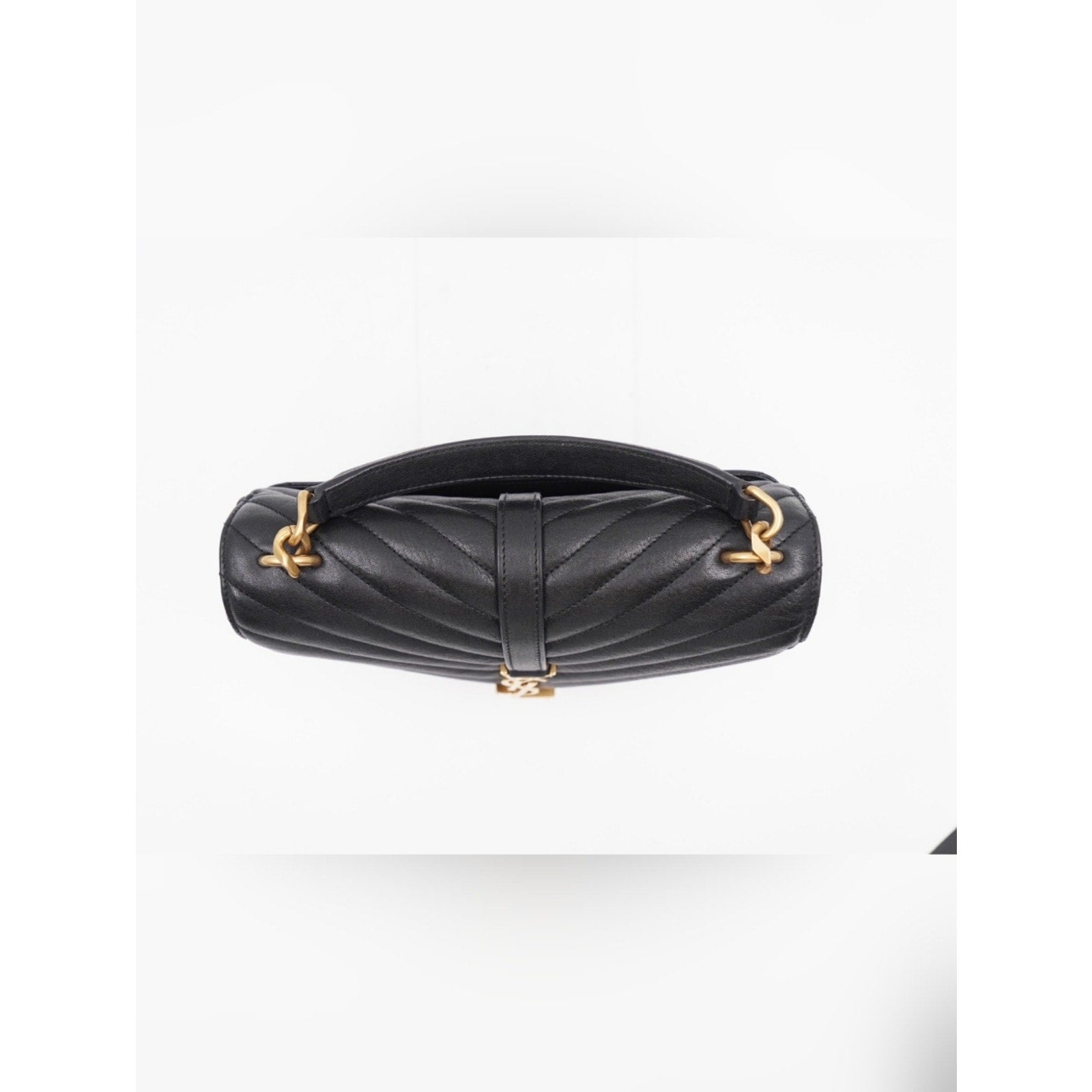 CG39 💗 Yves Saint Laurent College Medium Flap YSL Shoulder Bag Quilted Leather