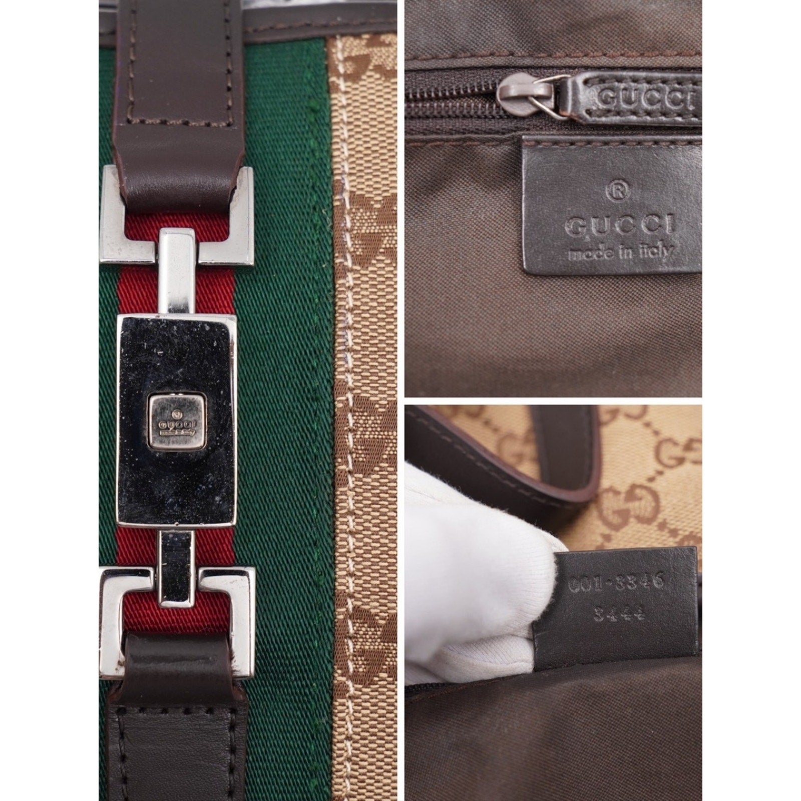 CG71 💗 Gucci Gg Canvas Jackie Hobo Sherry line