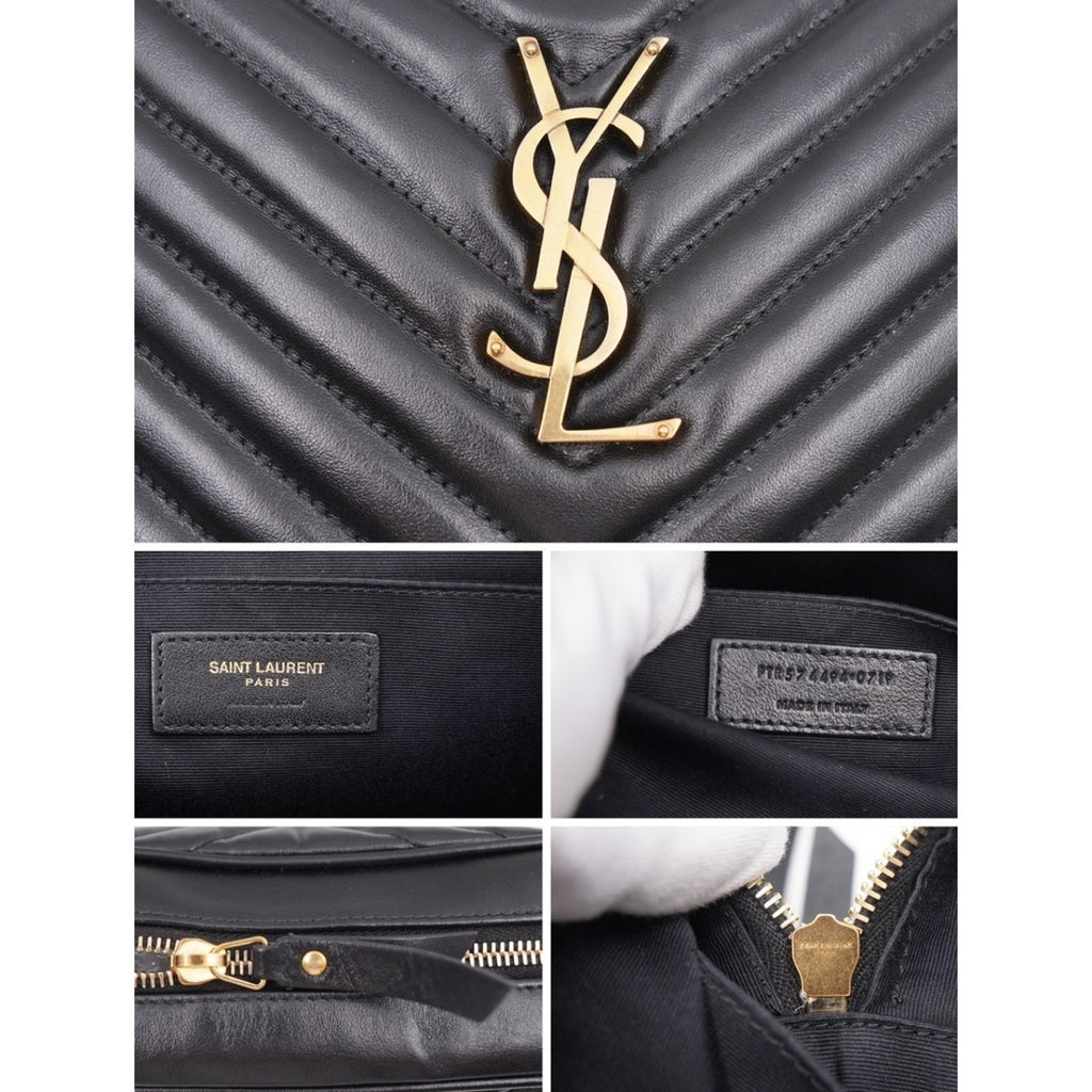 CG40 💗 Saint Laurent Calfskin Matelasse Monogram Lou Camera Bag