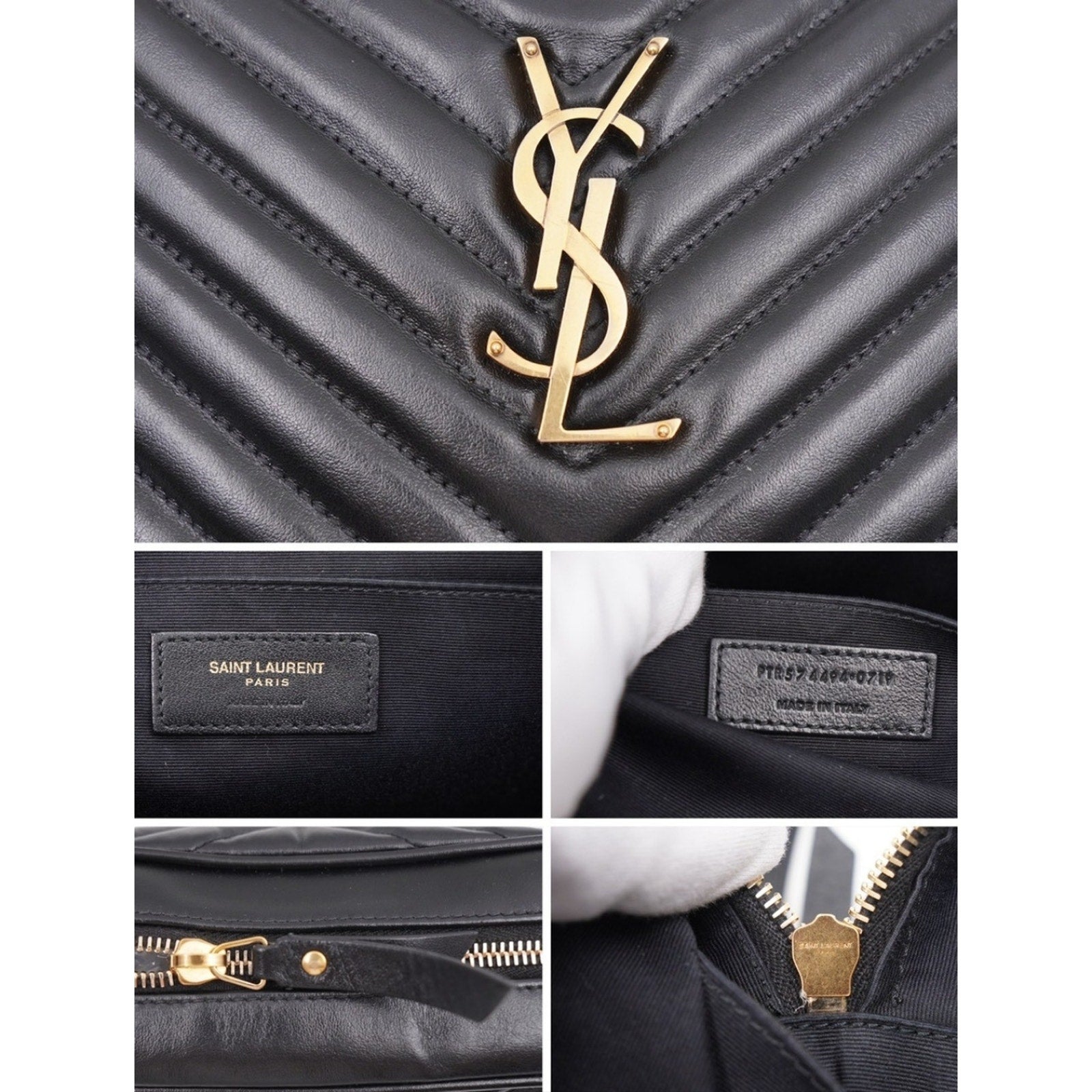 CG40 💗 Saint Laurent Calfskin Matelasse Monogram Lou Camera Bag