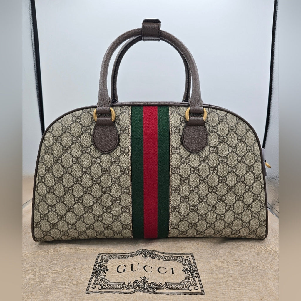 17A❤️NWT Gucci GG Ophidia Medium Bowling Bag