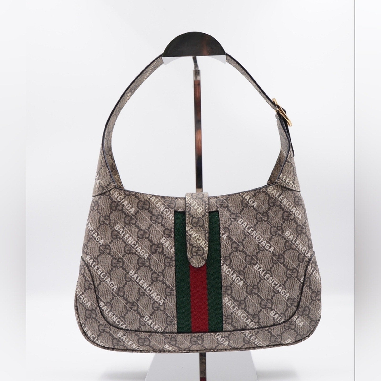 BE33❤️Gucci X Balenciaga The Hacker Project Jackie 1961 Shoulder Bag