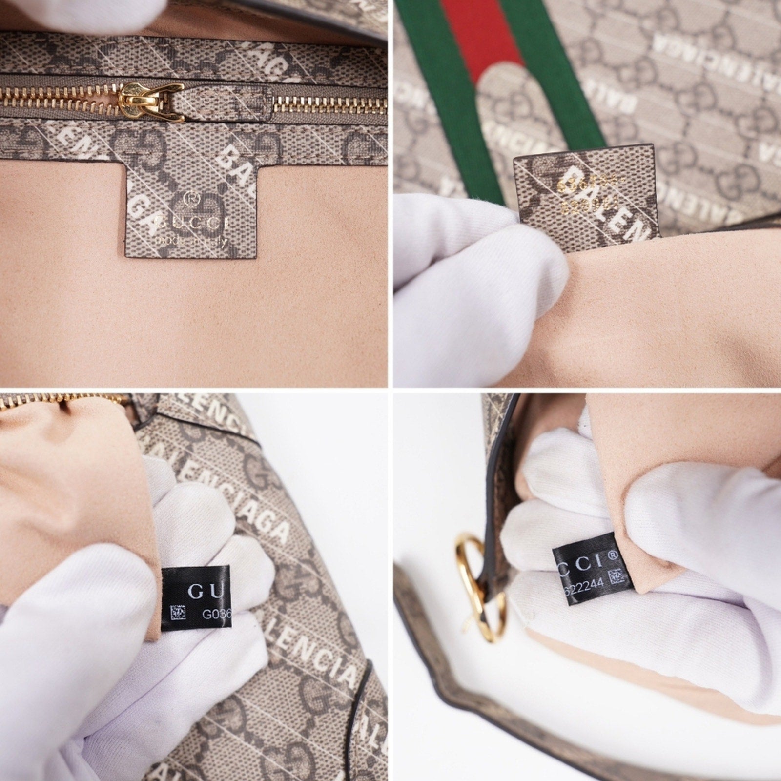 BE33❤️Gucci X Balenciaga The Hacker Project Jackie 1961 Shoulder Bag
