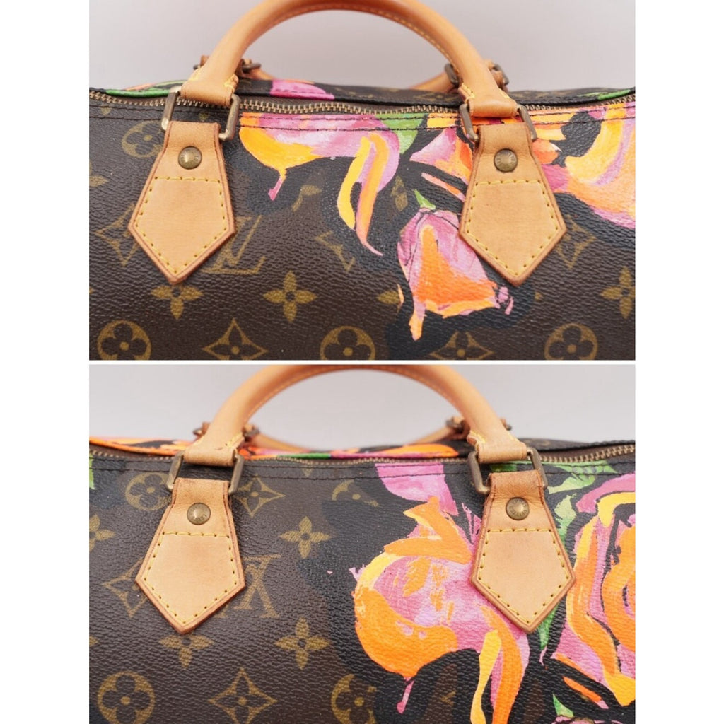 CP35 💟 Louis Vuitton Monogram Roses Speedy 30