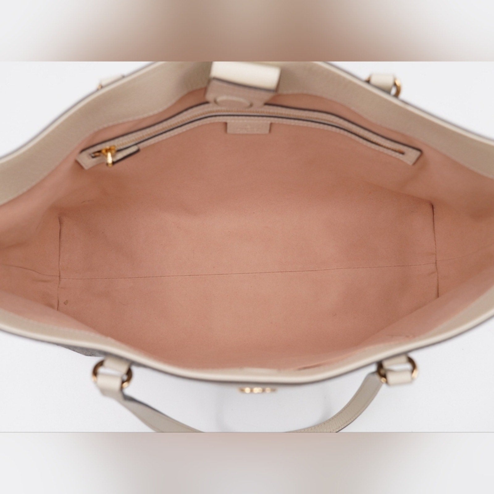 CD31 💖 Gucci GG Supreme Monogram Dollar Calfskin Web Medium Ophidia Tote
