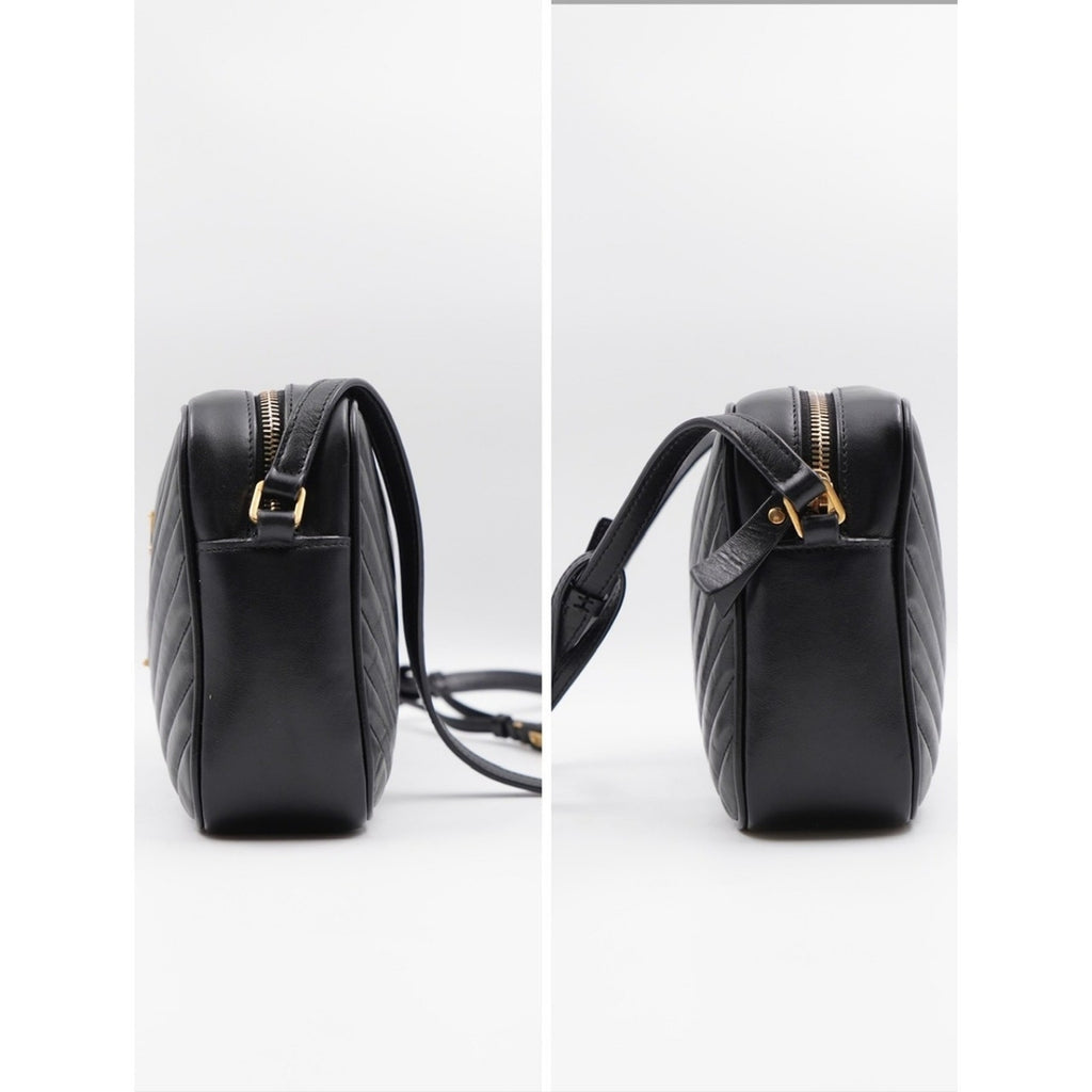 CG40 💗 Saint Laurent Calfskin Matelasse Monogram Lou Camera Bag