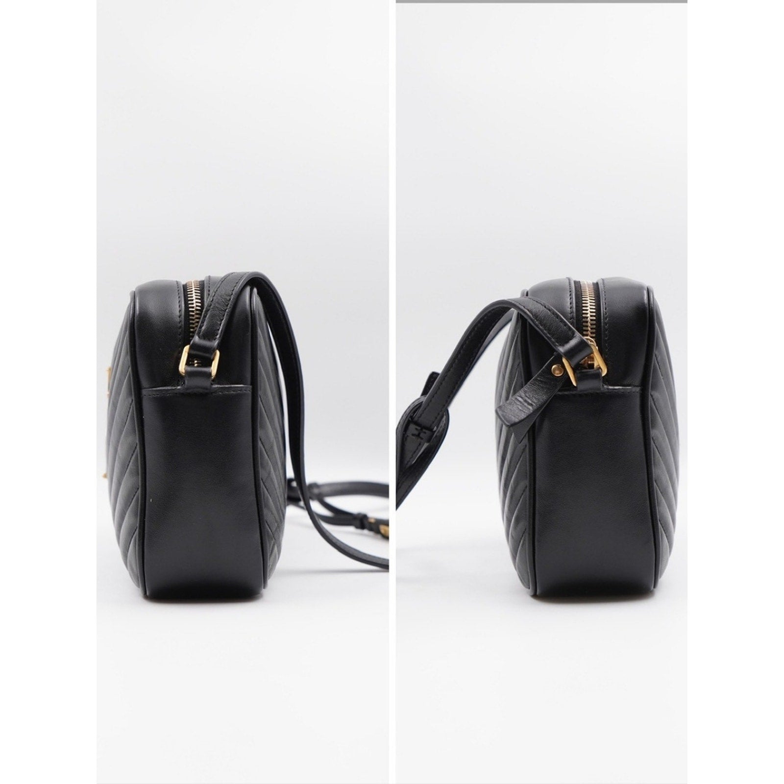 CG40 💗 Saint Laurent Calfskin Matelasse Monogram Lou Camera Bag