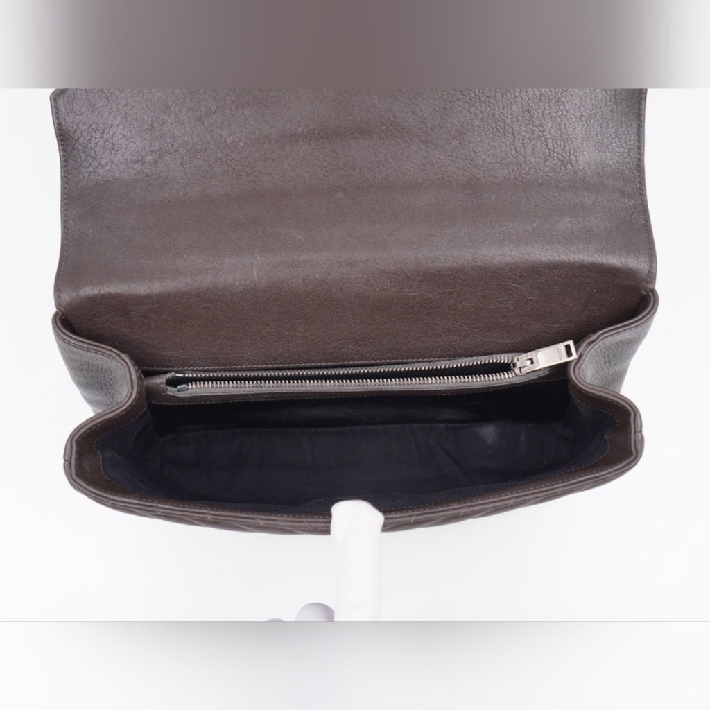 CG10 💟 Saint Laurent Leather College Large