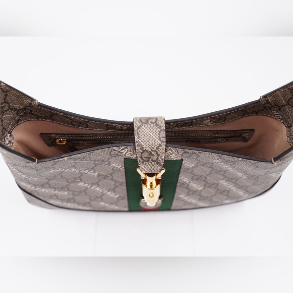 BE33❤️Gucci X Balenciaga The Hacker Project Jackie 1961 Shoulder Bag