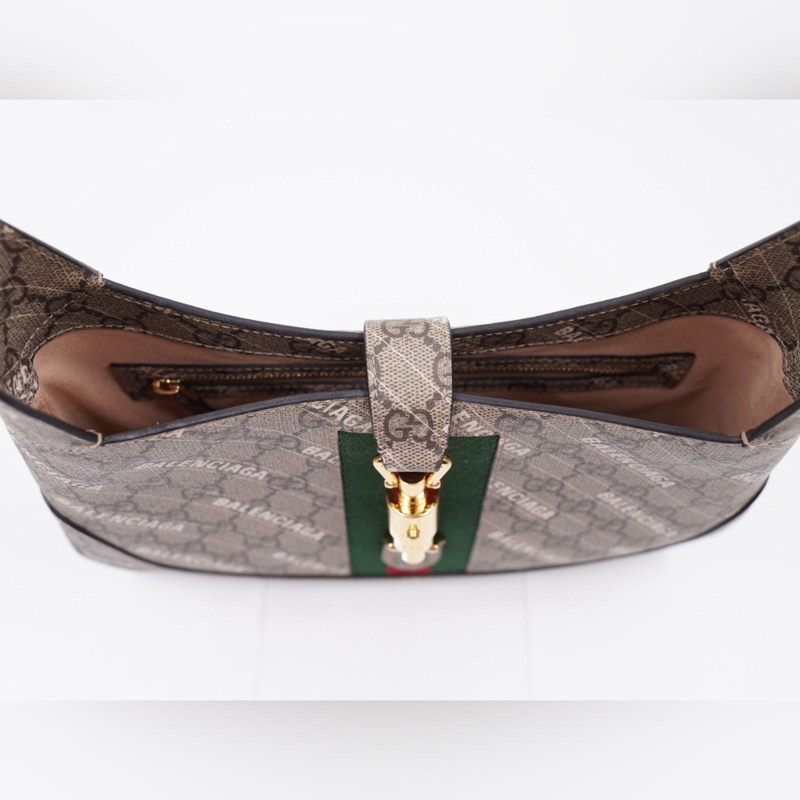 BE33❤️Gucci X Balenciaga The Hacker Project Jackie 1961 Shoulder Bag