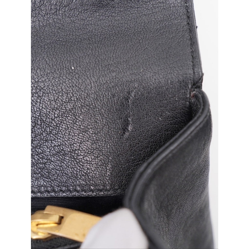 CG39 💗 Yves Saint Laurent College Medium Flap YSL Shoulder Bag Quilted Leather
