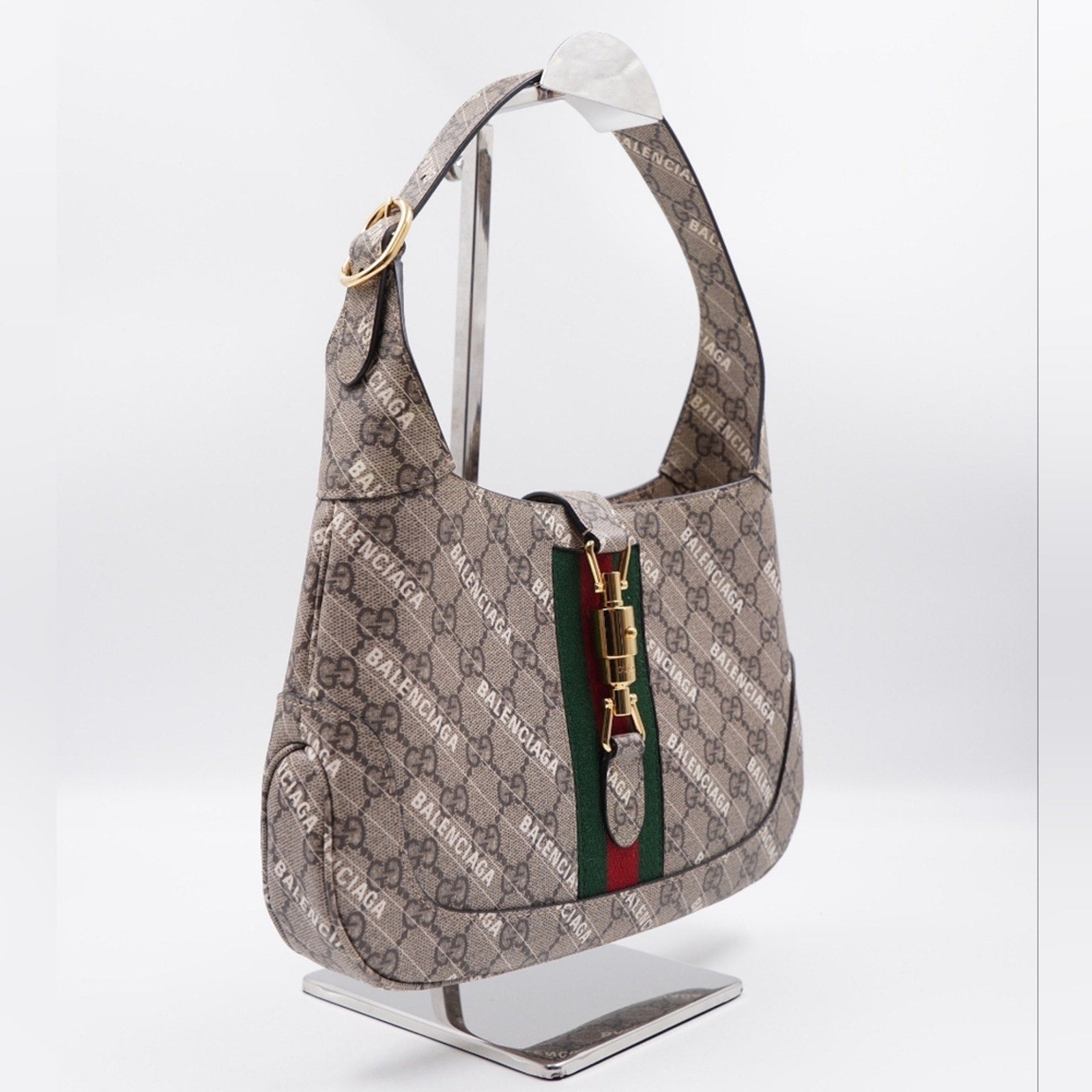 BE33❤️Gucci X Balenciaga The Hacker Project Jackie 1961 Shoulder Bag
