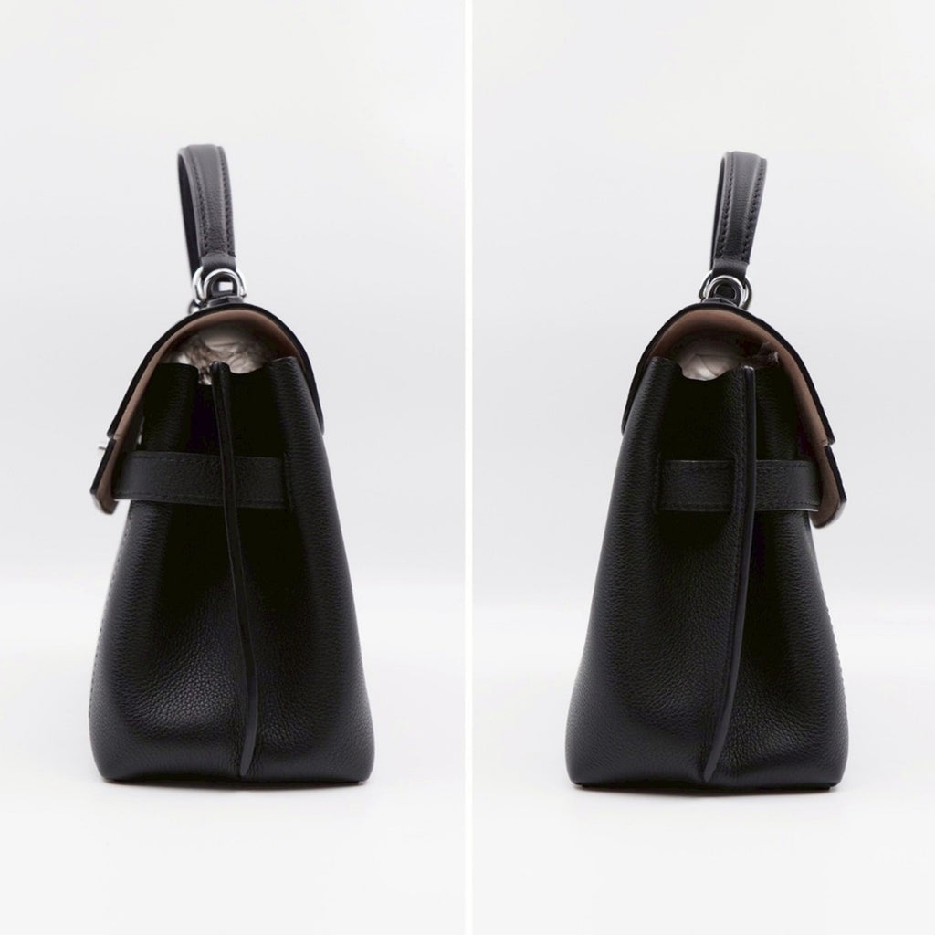 CE31 💟 Louis Vuitton Calfskin Lockme Ever BB Black