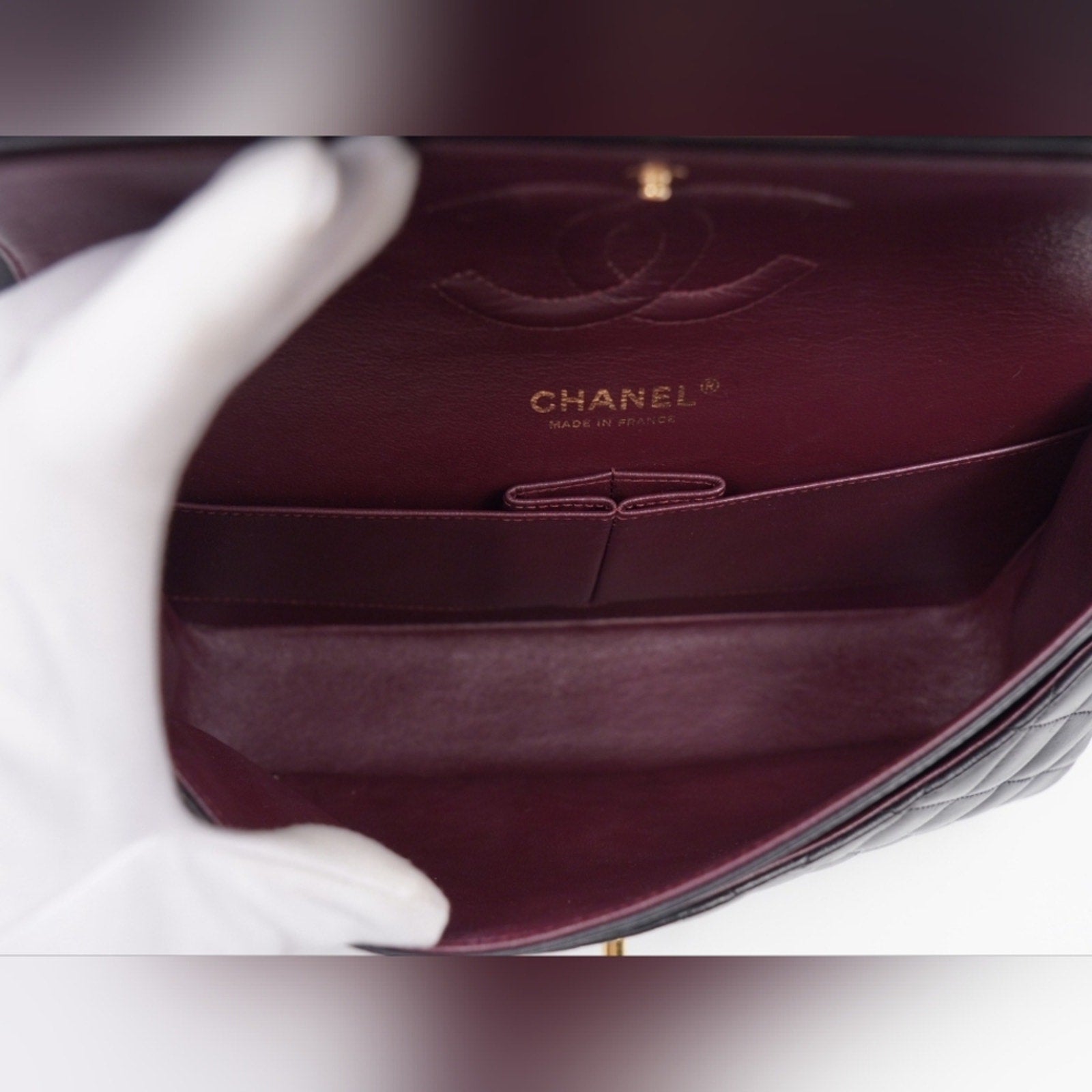 CD16 💖 Chanel Medium Classic Double Flap Bag Lambskin Gold Hardware