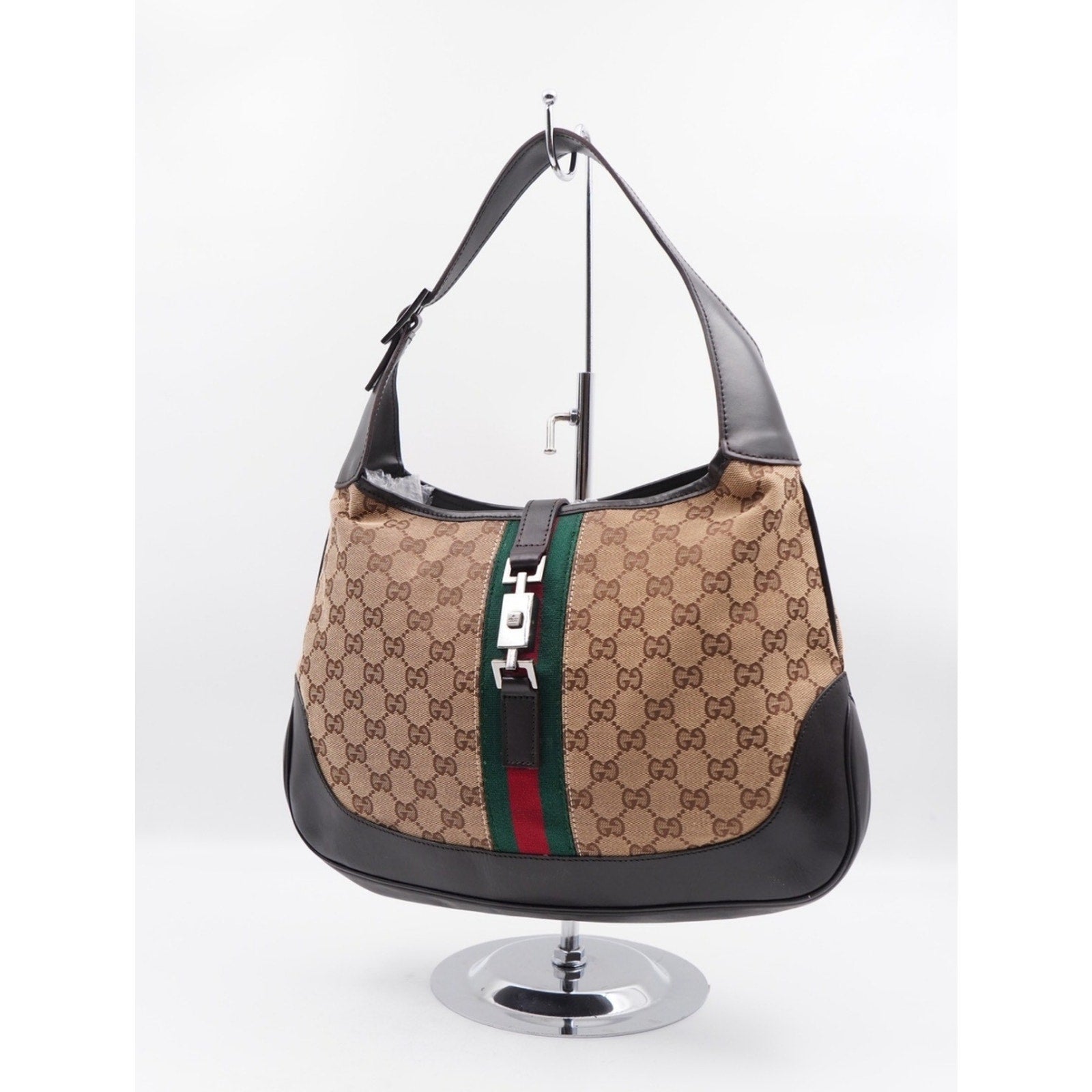 CG71 💗 Gucci Gg Canvas Jackie Hobo Sherry line