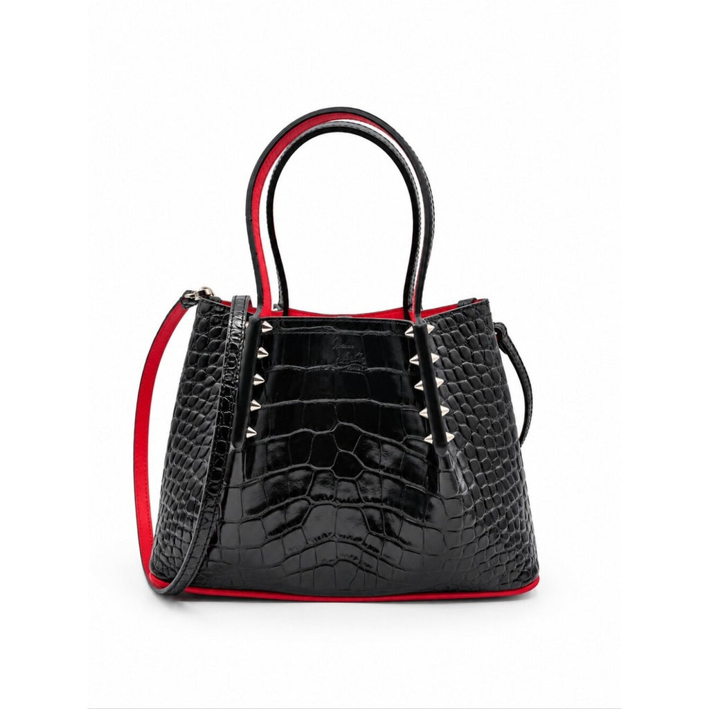 CP68❤️ NWT Christian Louboutin Cabarock mini Handbag leather black