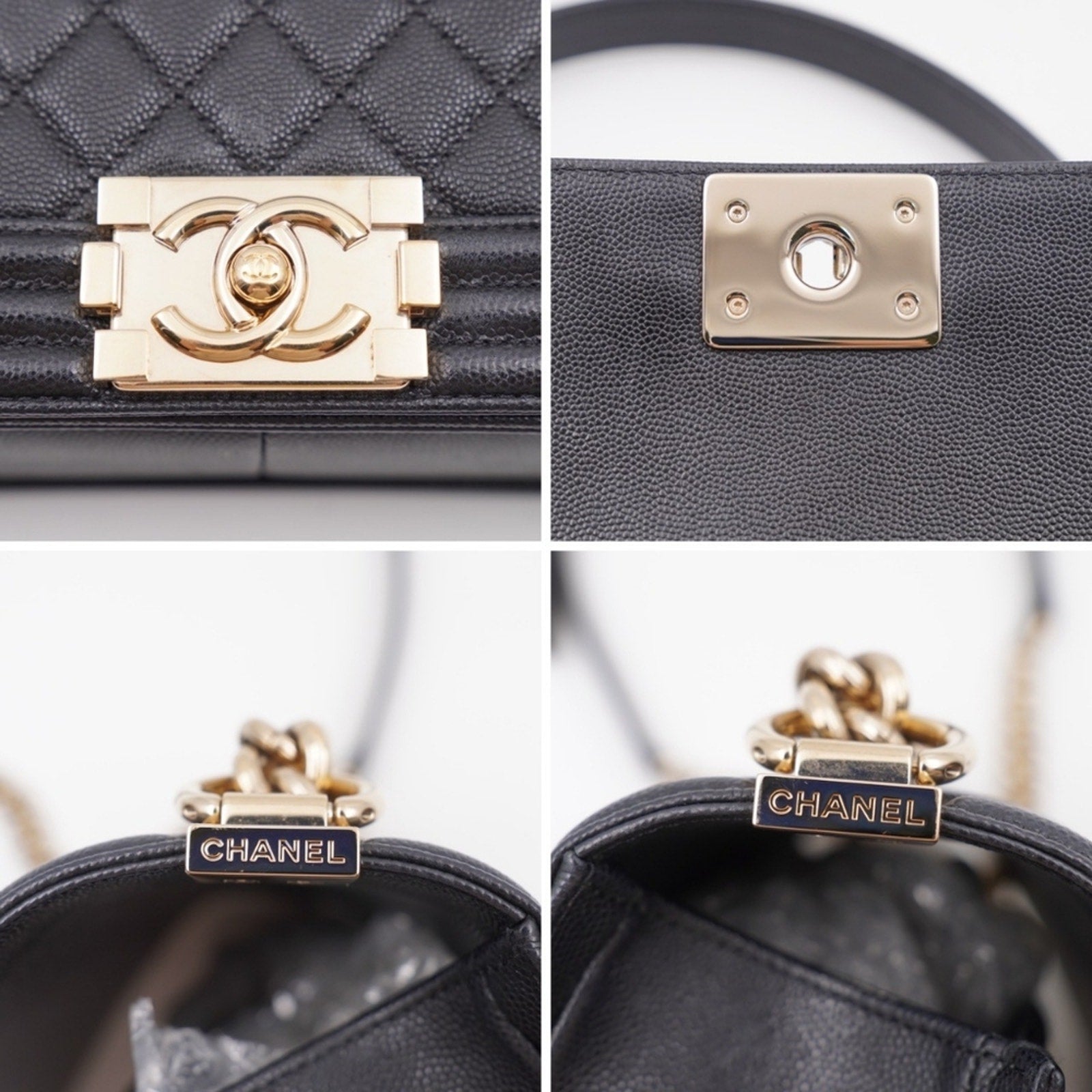 CC26 ❤️ Chanel Caviar Quilted Medium Boy Flap Black