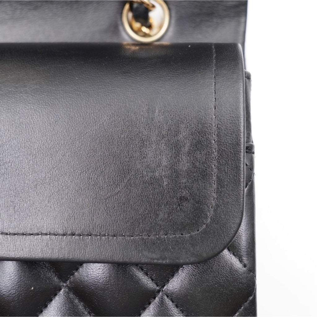 CD16 💖 Chanel Medium Classic Double Flap Bag Lambskin Gold Hardware