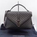 CG10 💟 Saint Laurent Leather College Large