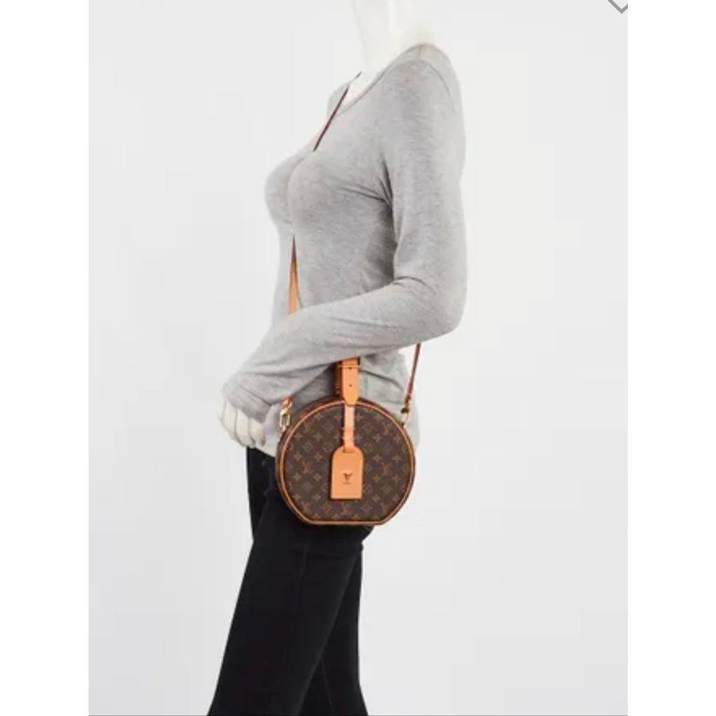 CE26 💟 Louis Vuitton Petite Boite Chapeau Monogram Crossbody Bag