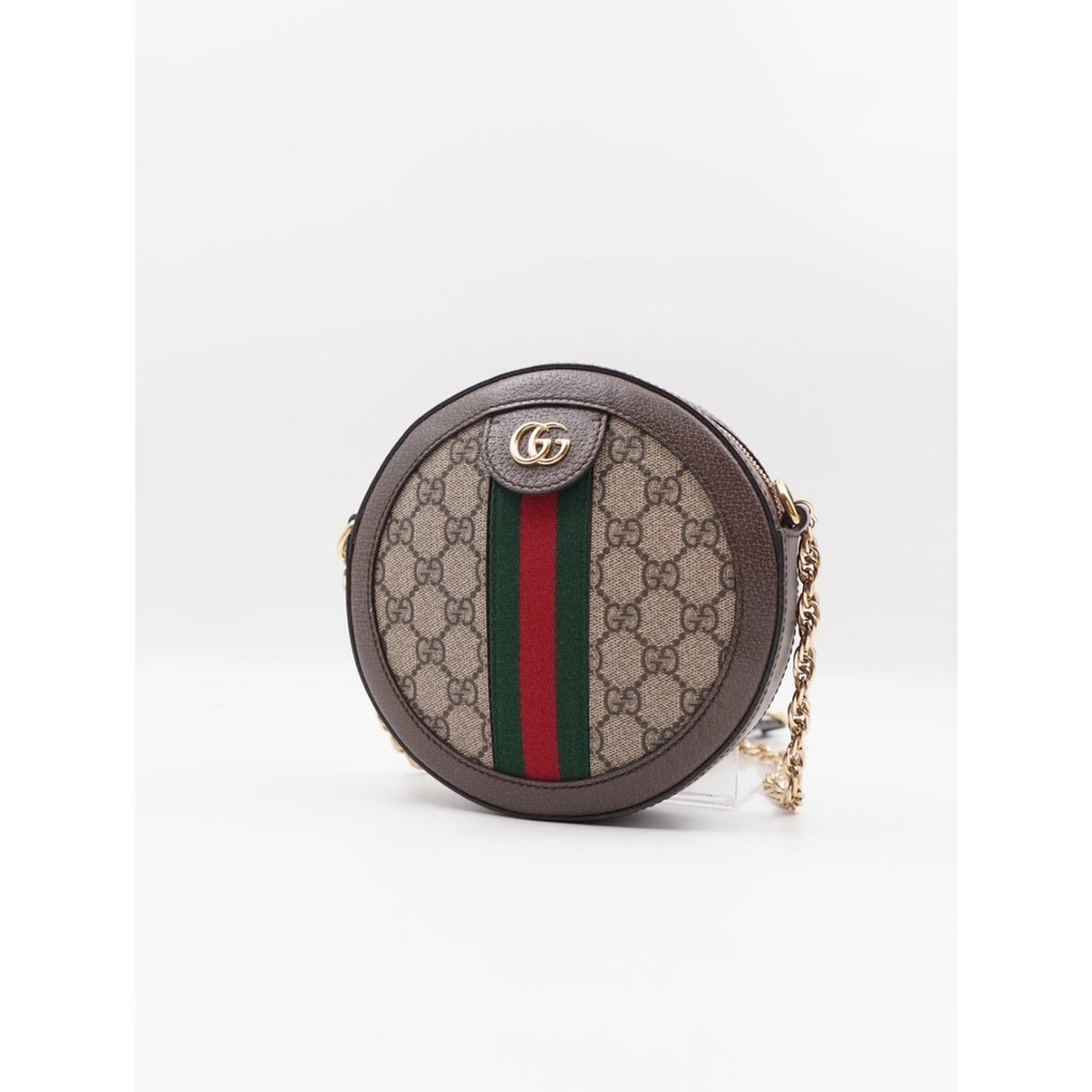 CG52 💗 Gucci Ophidia Mini Round Shoulder Crossbody Bag
