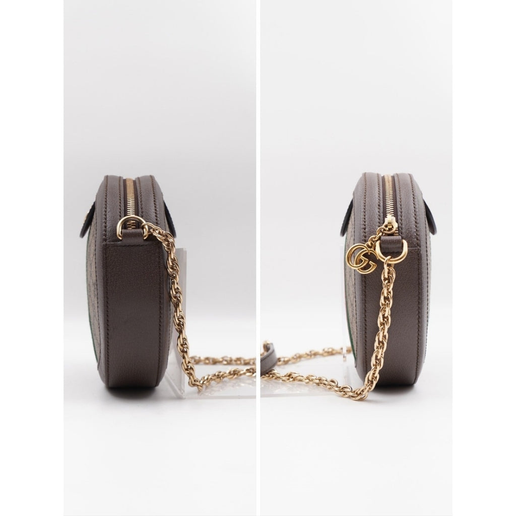 CG52 💗 Gucci Ophidia Mini Round Shoulder Crossbody Bag