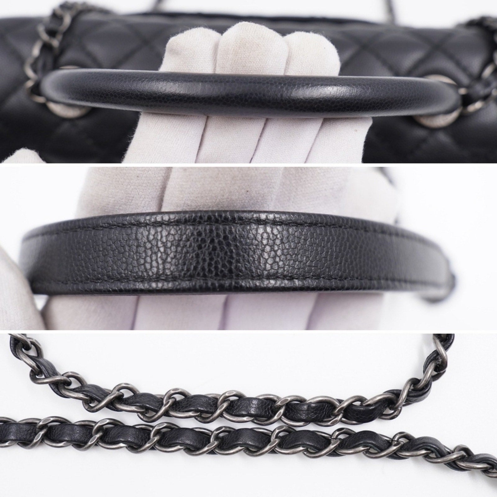 BY09 💕 Chanel Caviar Quilted Small Coco Handle Flap