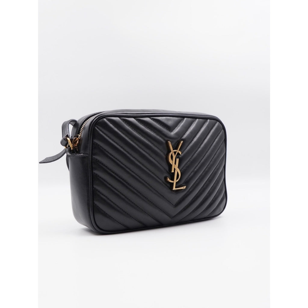 CG40 💗 Saint Laurent Calfskin Matelasse Monogram Lou Camera Bag