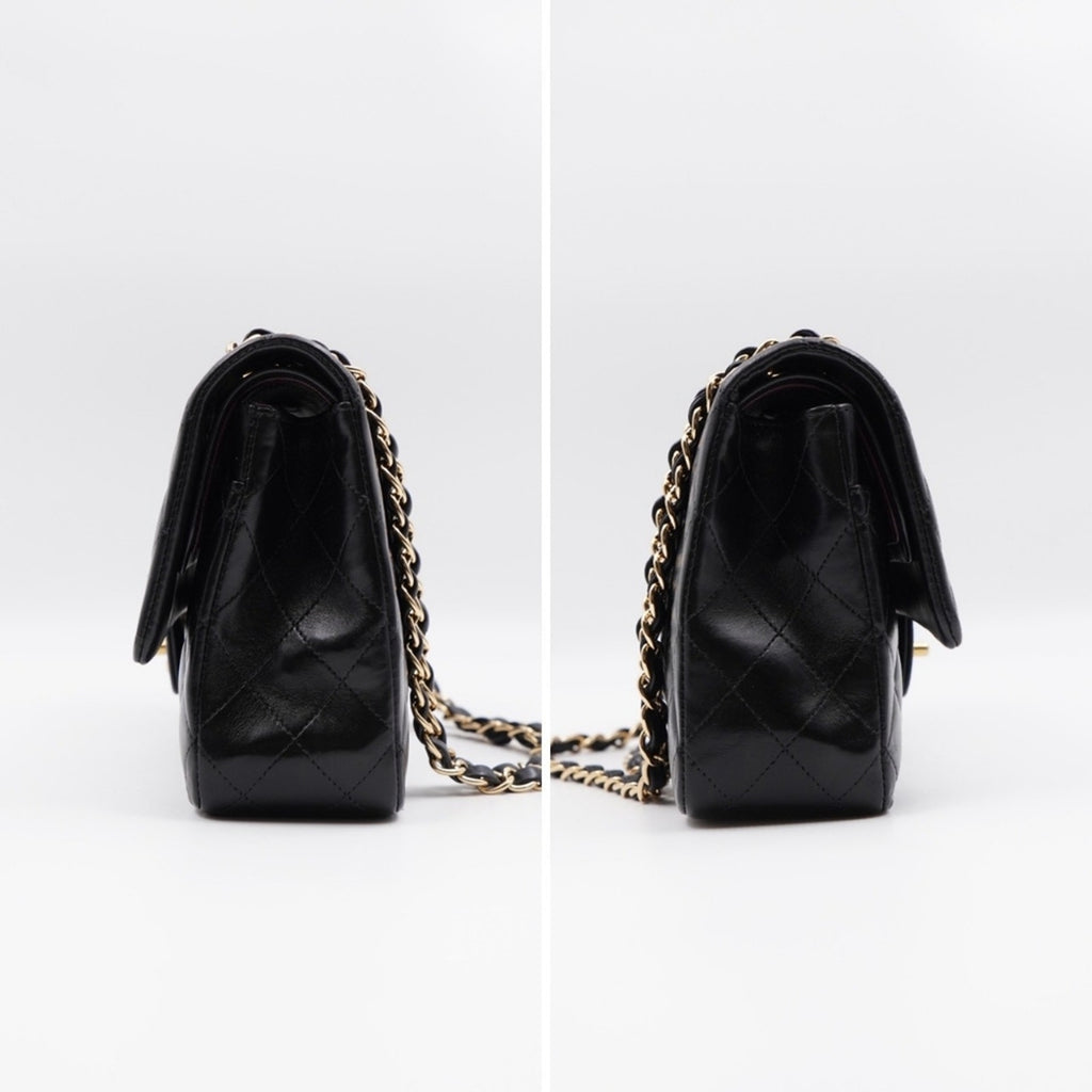 CD16 💖 Chanel Medium Classic Double Flap Bag Lambskin Gold Hardware