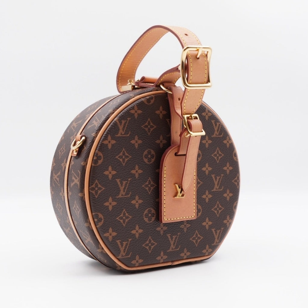 CE26 💟 Louis Vuitton Petite Boite Chapeau Monogram Crossbody Bag