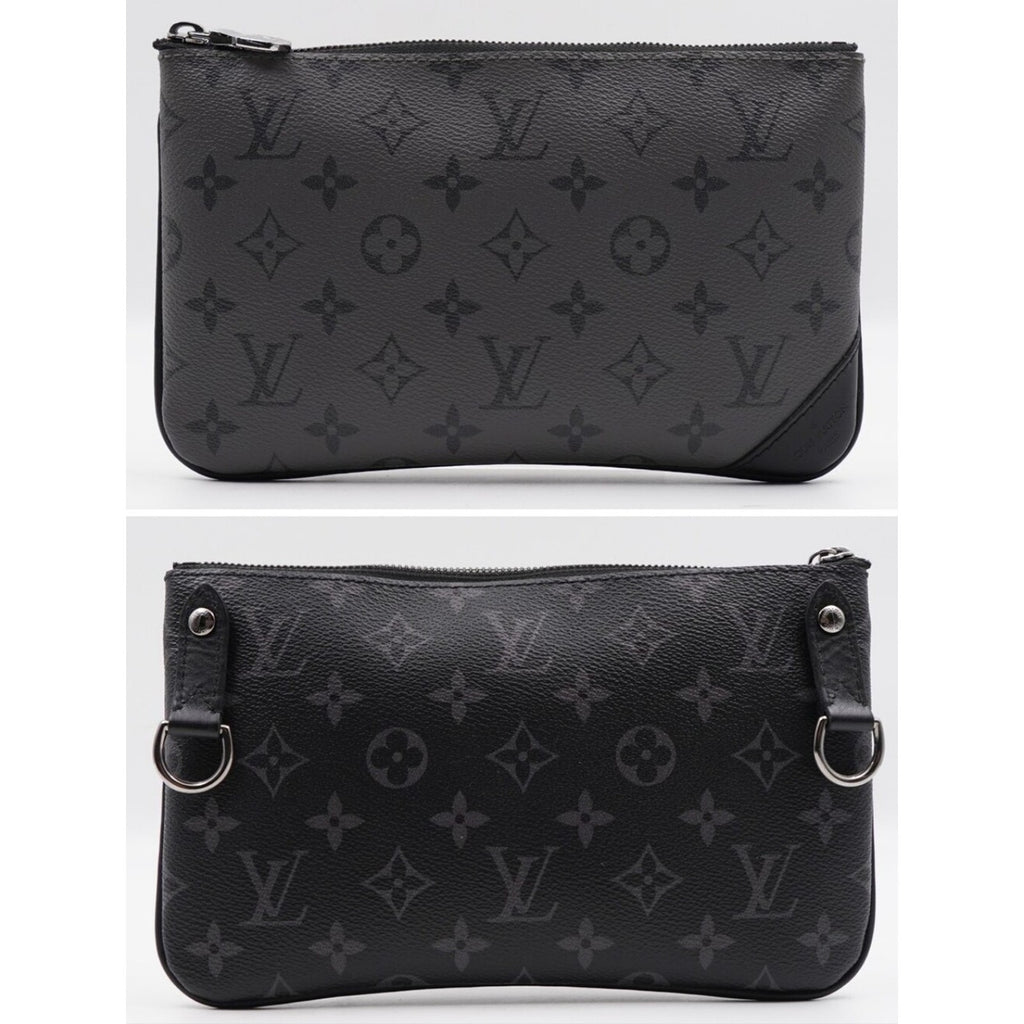 CI25 ❤️ Louis Vuitton Monogram Eclipse Trio Shoulder Bag