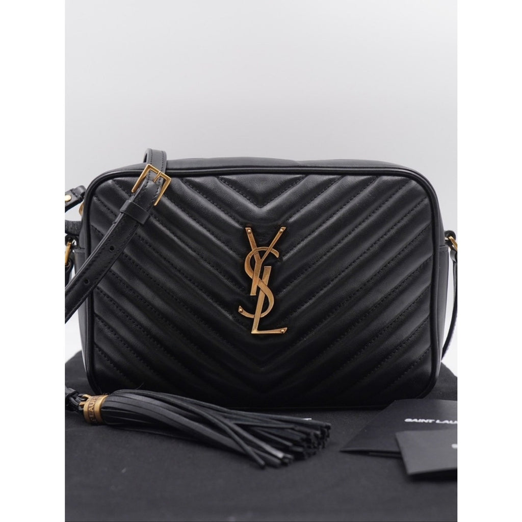 CG40 💗 Saint Laurent Calfskin Matelasse Monogram Lou Camera Bag