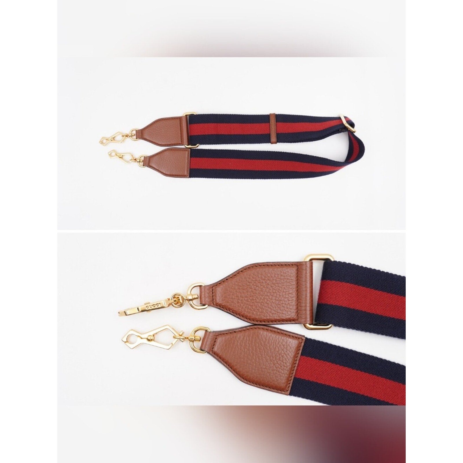 CJ40 ❤️ GUCCI New Denim GG Monogram Calfskin Web Horsebit