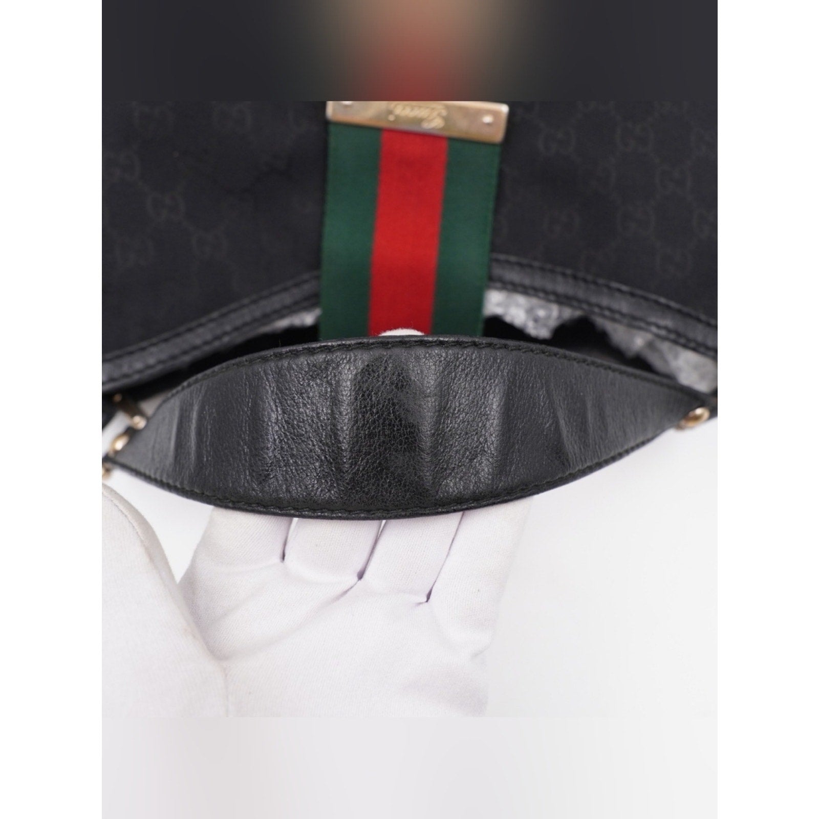 CH11 💗 Gucci GG Canvas Web New Ladies Hobo Bag