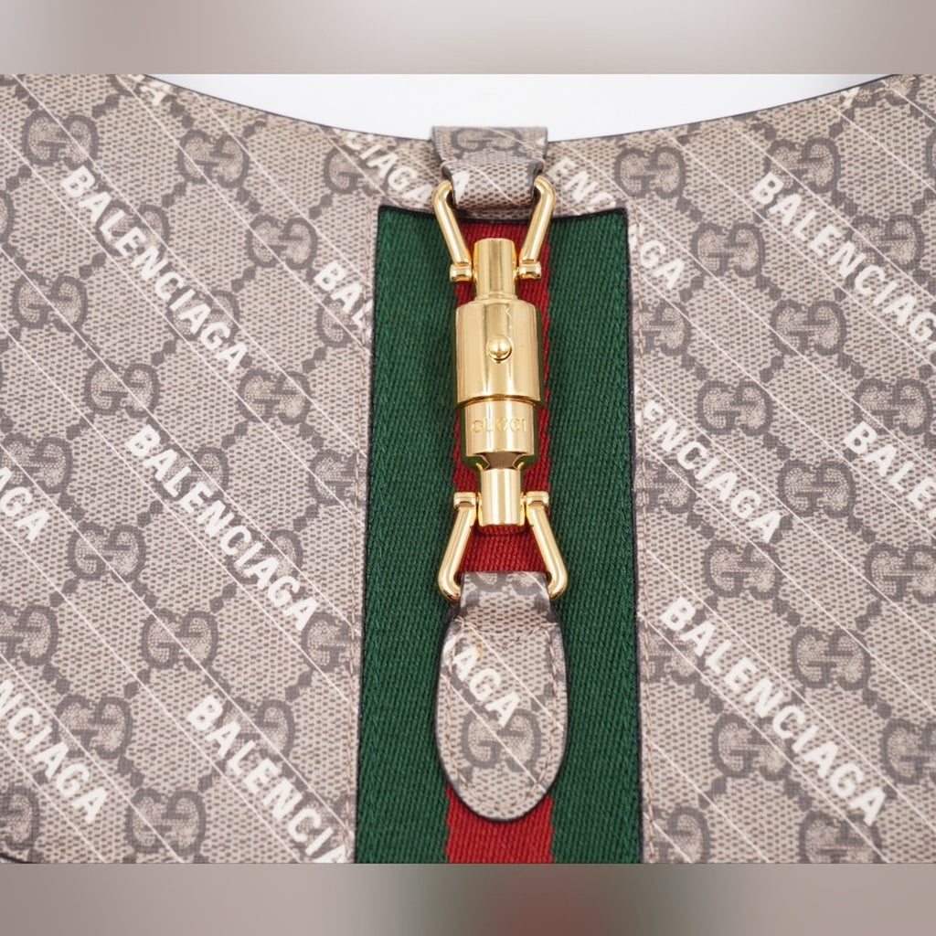 BE33❤️Gucci X Balenciaga The Hacker Project Jackie 1961 Shoulder Bag